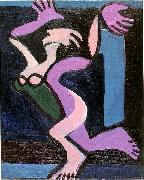 Ernst Ludwig Kirchner Dancing female nude, Gret Palucca oil painting